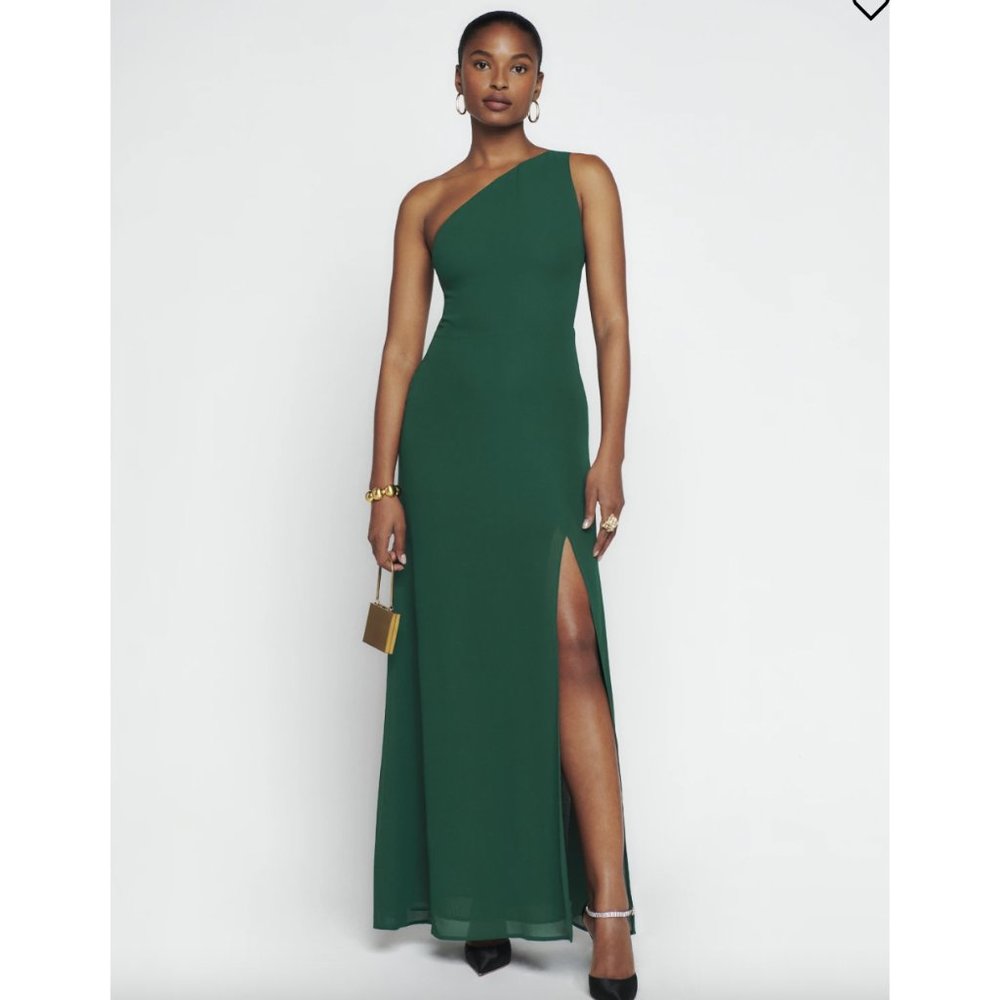 Reformation Evelyn Dress in Emerald